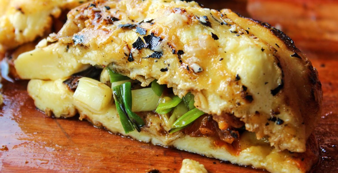 Provoleta rellena a la parrilla