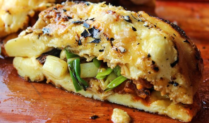 Provoleta rellena a la parrilla