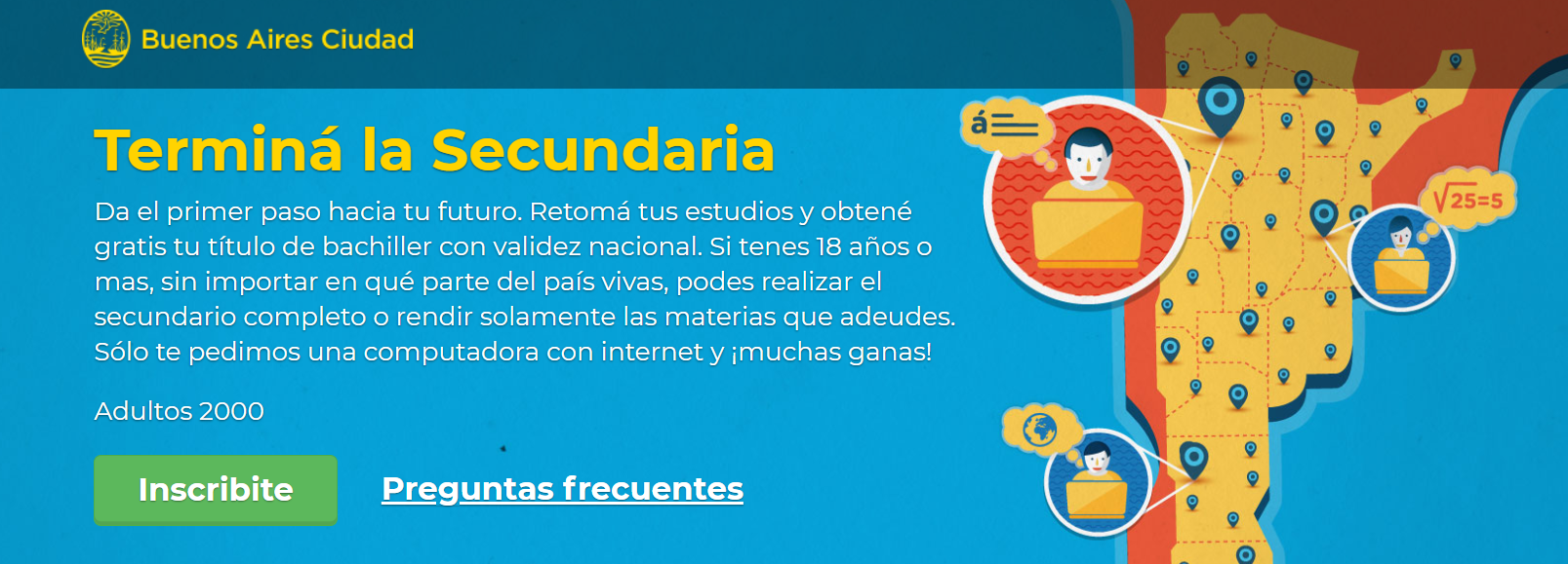 hacer el secundario por internet
