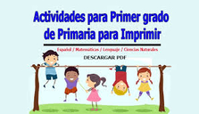 actividades primer grado