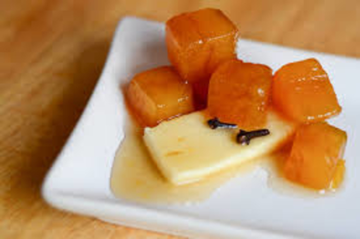 zapallo en almibar con queso