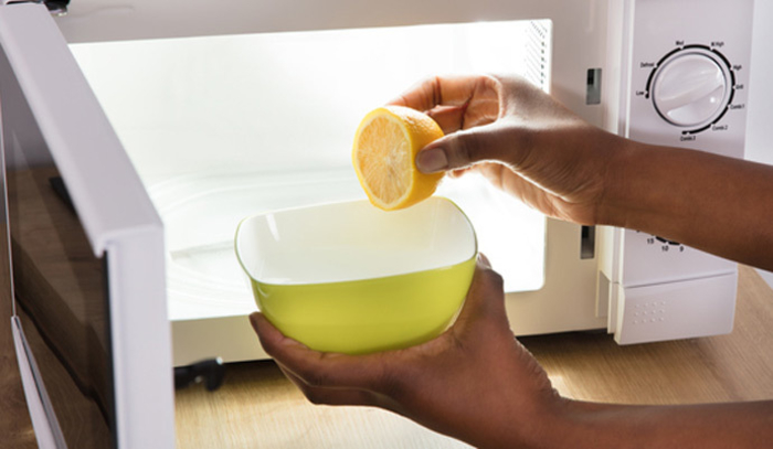 como limpiar el microondas