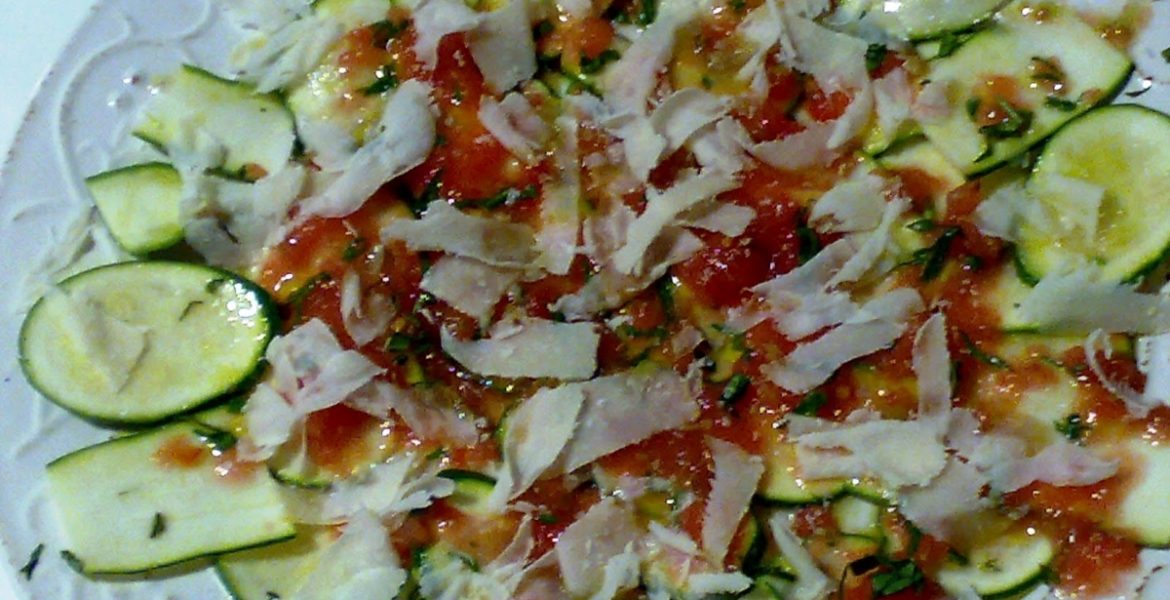 carpaccio de calabacin