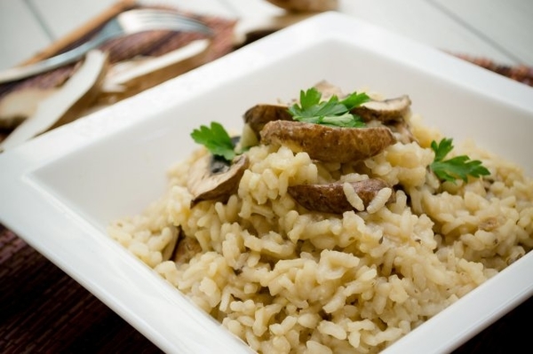 risotto de hongos